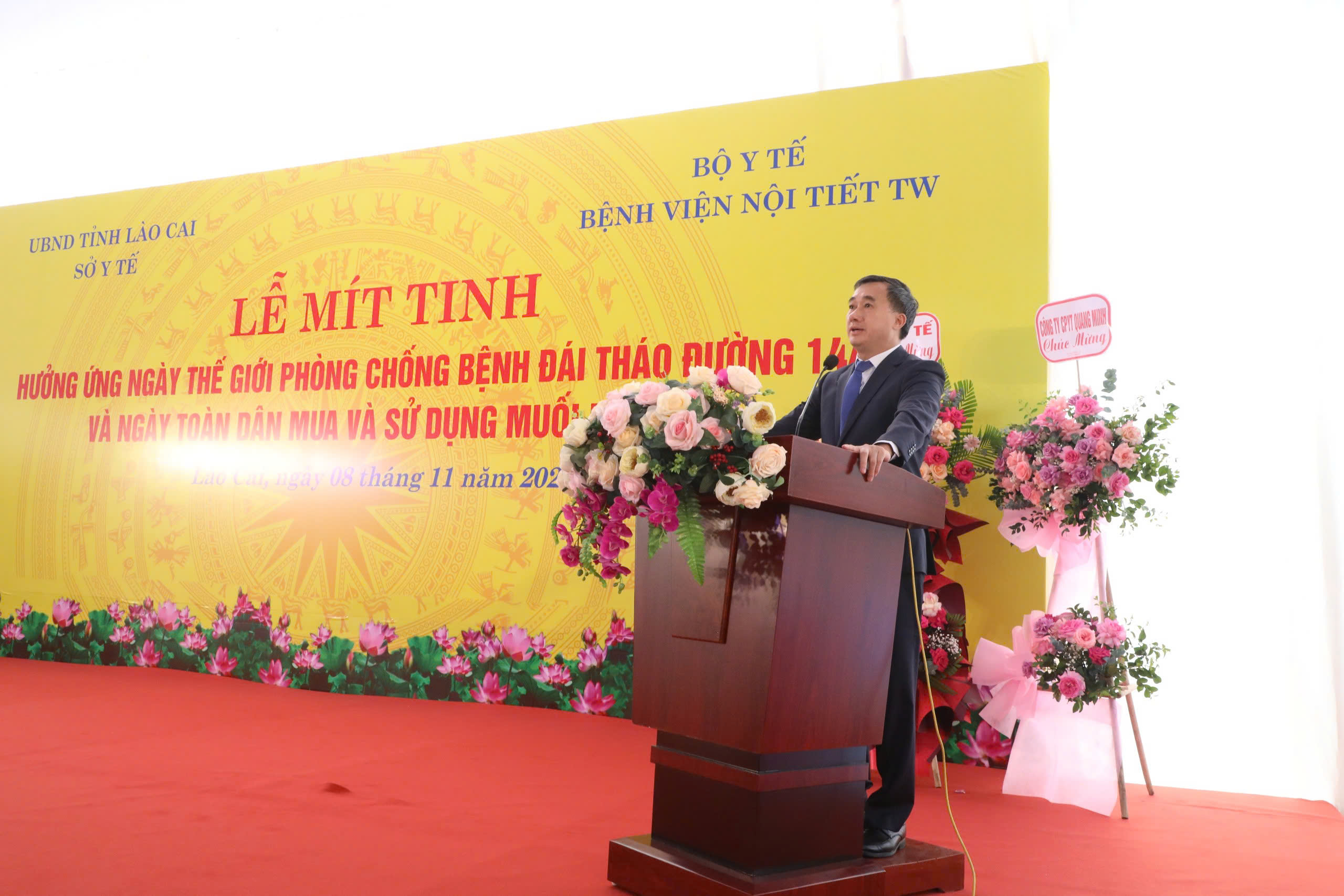 Lễ mít tinh hưởng ứng Ngày Thế giới phòng, chống đái tháo đường và ngày toàn dân mua và sử dụng muối i-ốt