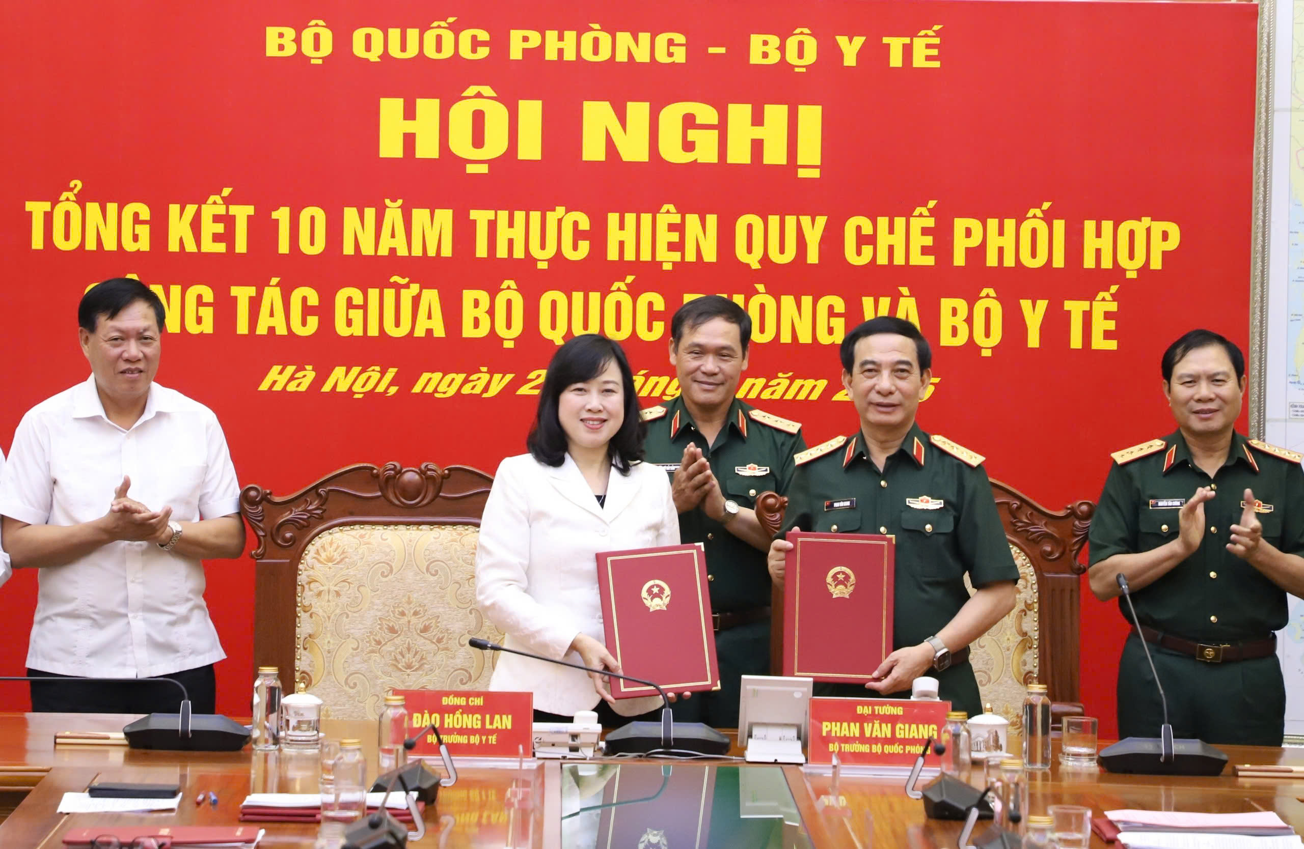 Hội nghị tổng kết Quy chế phối hợp công tác giữa Bộ Quốc phòng và Bộ Y tế giai đoạn 2015 – 2025