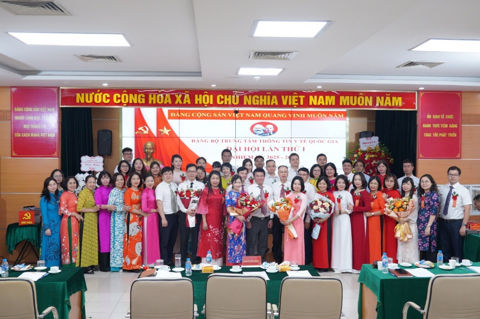 Đại hội Đảng bộ Trung tâm Thông tin y tế Quốc gia lần thứ nhất nhiệm kỳ 2025-2030