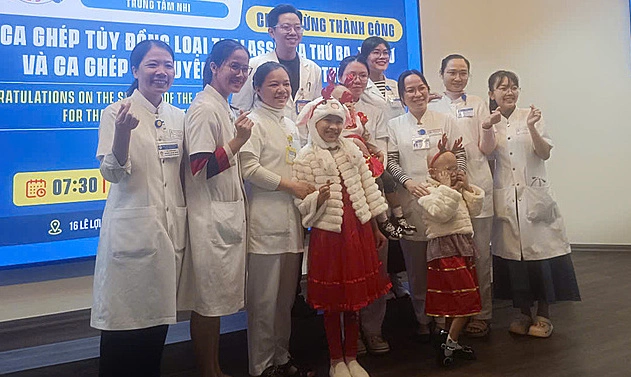 Ghép tủy cứu bé gái tan máu bẩm sinh