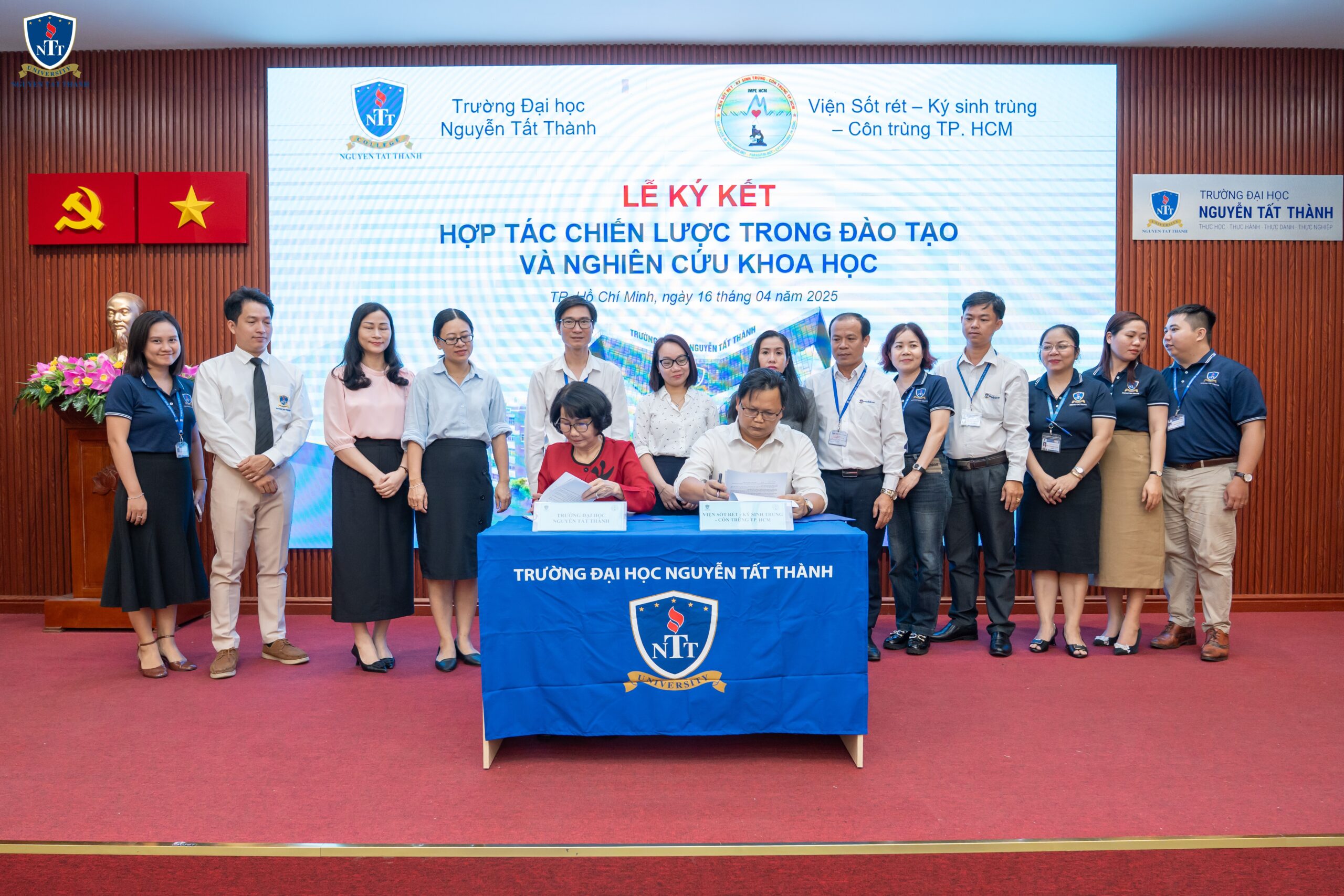 Hợp tác trong đào tạo và nghiên cứu khoa học với Trường Đại học Nguyễn Tất Thành