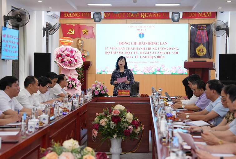 Bộ trưởng Đào Hồng Lan: Điện Biên đảm bảo công tác y tế khi thực hiện chính quyền địa phương 2 cấp, đặc biệt tại tuyến cơ sở