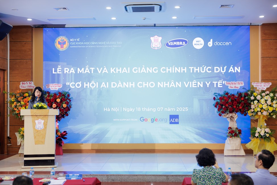 Khai giảng dự án “Cơ hội AI dành cho nhân viên y tế”: nâng tầm y tế Việt Nam trong kỷ nguyên số