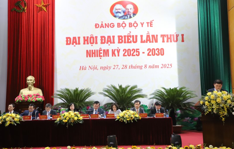 Phiên trù bị Đại hội đại biểu Đảng bộ Bộ Y tế lần thứ I, nhiệm kỳ 2025 – 2030