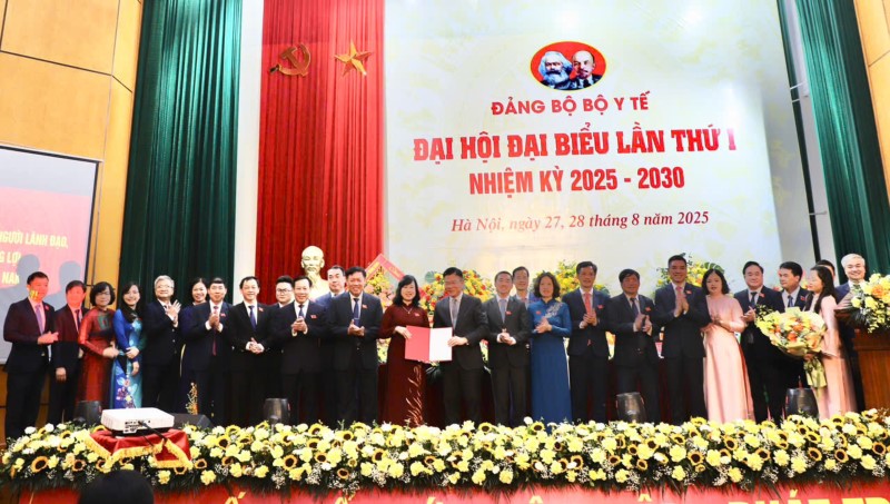 Đại hội Đảng bộ Bộ Y tế lần thứ I, nhiệm kỳ 2025-2030 thành công tốt đẹp: Bộ trưởng Bộ Y tế Đào Hồng Lan giữ chức Bí thư Đảng ủy Bộ