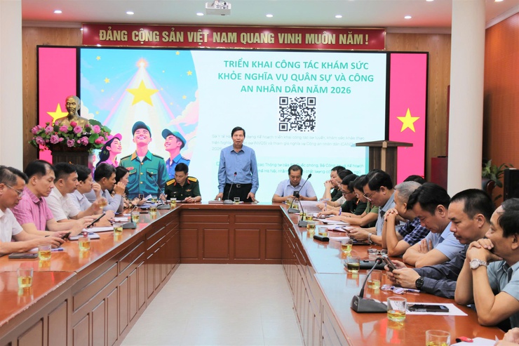 Sở Y tế Hà Nội tổ chức hội nghị triển khai công tác khám sức khỏe nghĩa vụ quân sự và công an nhân dân năm 2026