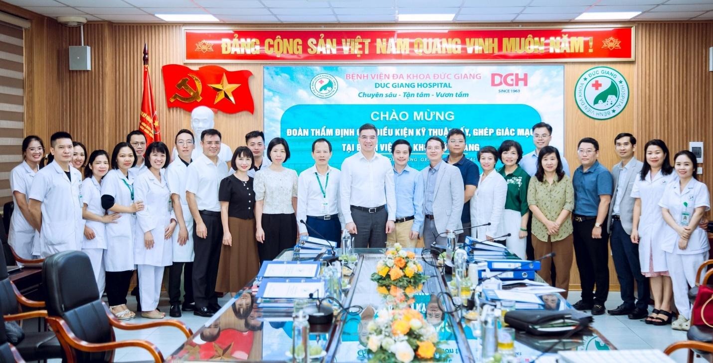 BVĐK Đức Giang thẩm định thành công đề án lấy, ghép giác mạc