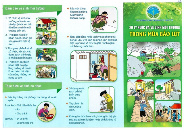 Hướng dẫn xử lý nước và vệ sinh môi trường mùa bão lũ