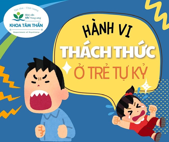 Nhận biết một số hành vi thách thức ở trẻ tự kỷ