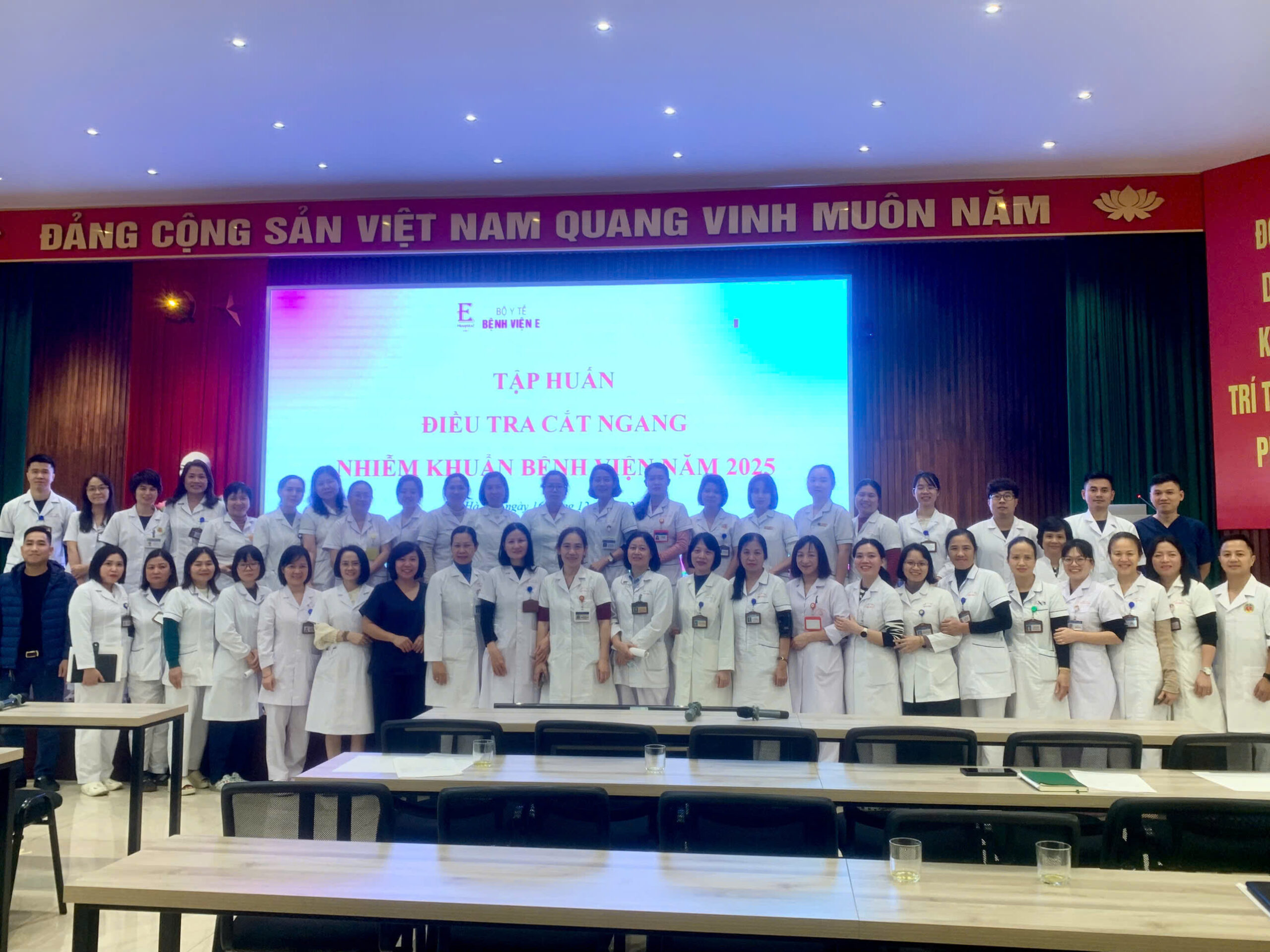 BỆNH VIỆN E TRIỂN KHAI ĐIỀU TRA CẮT NGANG VỀ NHIỄM KHUẨN BỆNH VIỆN NHẰM ĐẢM BẢO AN TOÀN NGƯỜI BỆNH