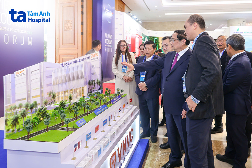 Hệ sinh thái y tế công nghệ cao Tâm Anh – VNVC tham dự Diễn đàn Kinh tế Việt Nam 2025, triển vọng 2026