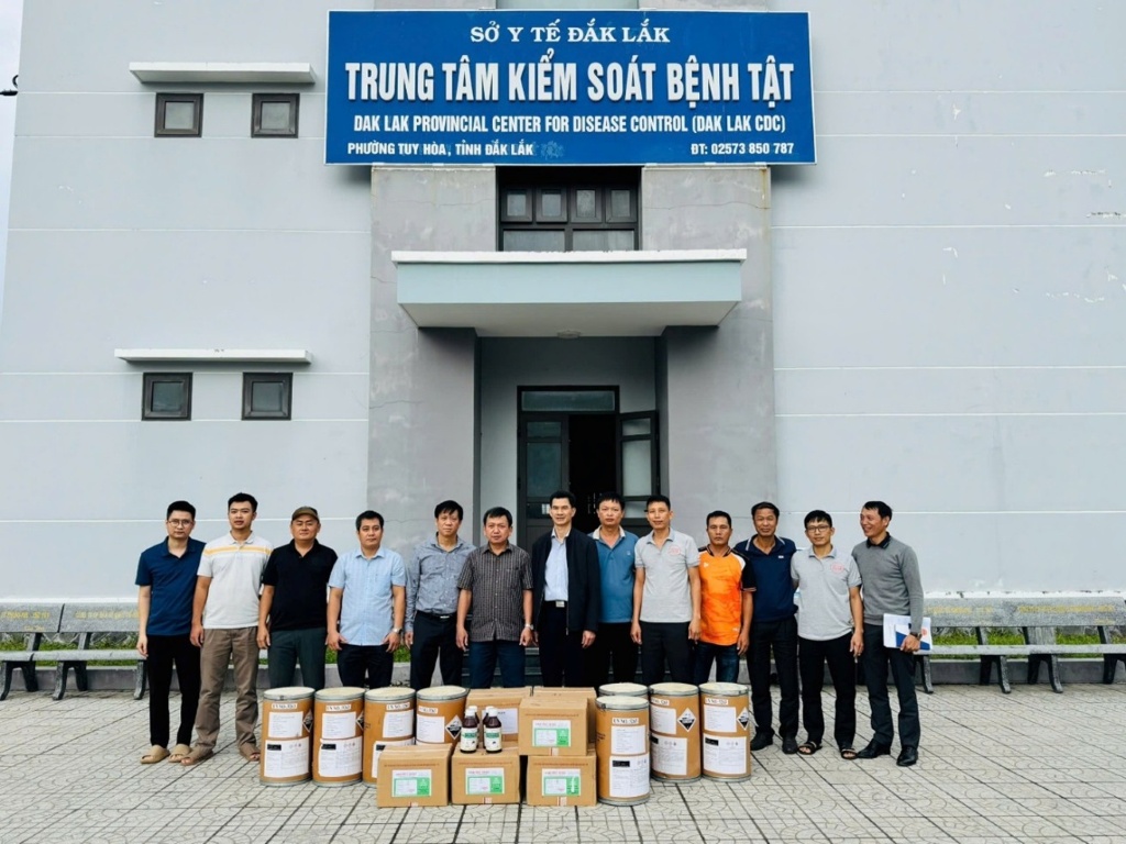 Viện Vệ sinh dịch tễ Tây Nguyên cử Đoàn công tác hỗ trợ phòng, chống dịch bệnh sau mưa lũ tại xã Hòa Thịnh, tỉnh Đắk Lắk