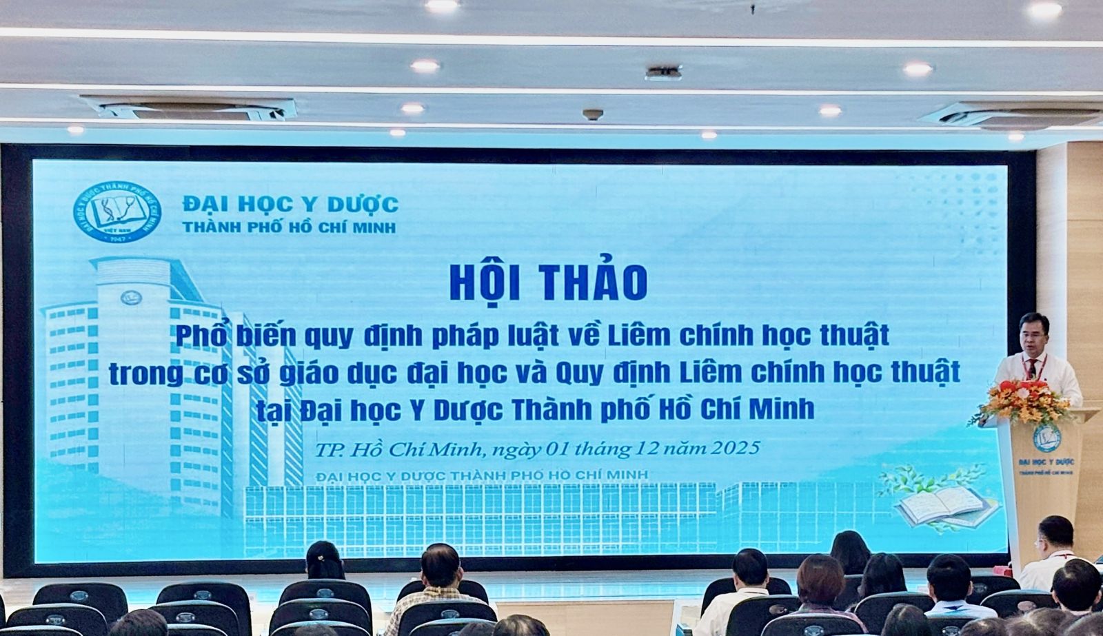 Hội thảo phổ biến quy định pháp luật về Liêm chính học thuật trong cơ sở giáo dục đại học và Quy định Liêm chính học thuật tại Đại học Y Dược Thành phố Hồ Chí Minh