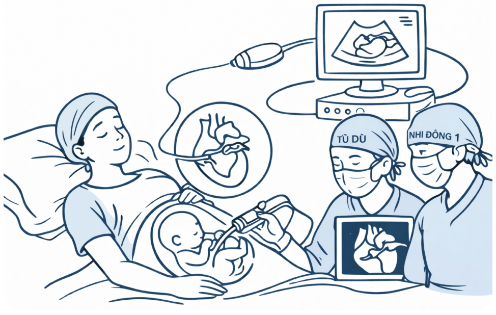 12 ca thông tim bào thai thành công: Dấu ấn phối hợp liên chuyên khoa, liên viện của Ngành y tế TPHCM