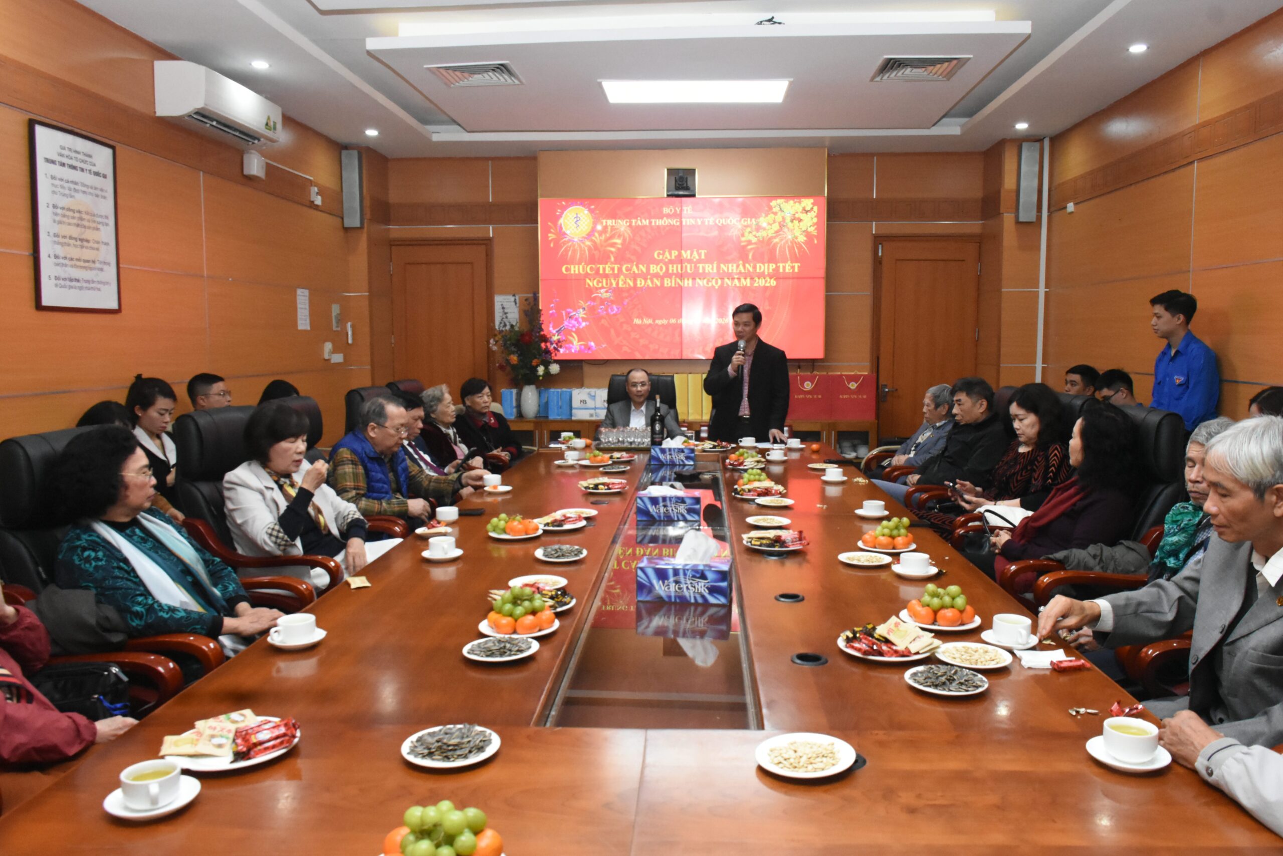 Trung tâm Thông tin Y tế Quốc gia gặp mặt, chúc Tết cán bộ hưu trí Xuân Bính Ngọ 2026
