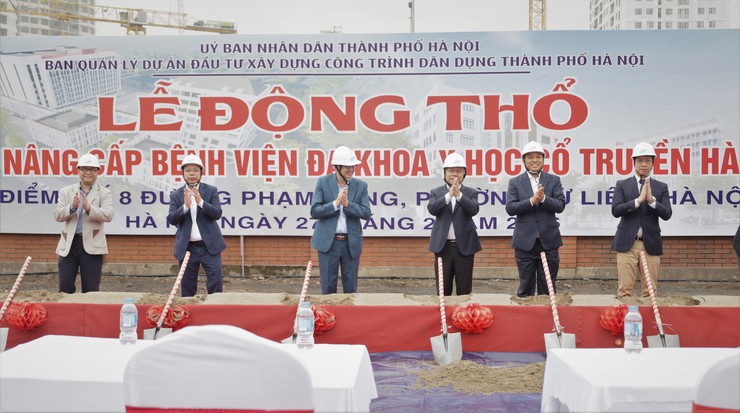 Lễ động thổ dự án nâng cấp Bệnh viện đa khoa Y học cổ truyền Hà Nội