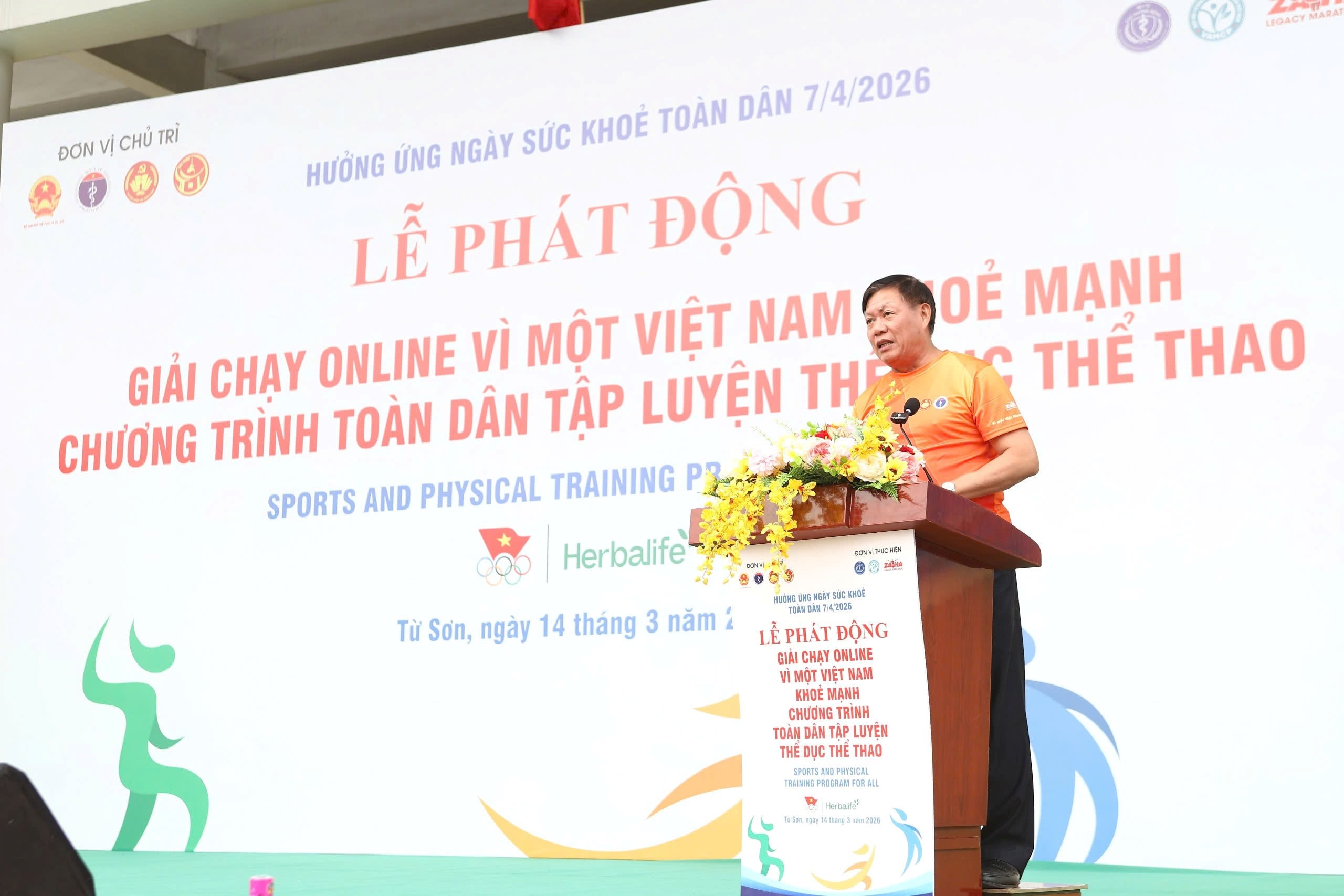 Thứ trưởng Bộ Y tế Đỗ Xuân Tuyên tham dự Giải chạy online “Vì một Việt Nam khỏe mạnh” hưởng ứng Ngày sức khỏe toàn dân 07/4