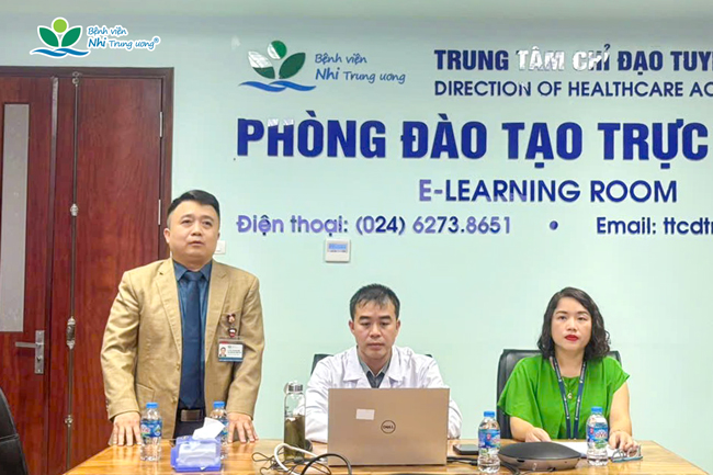 Bệnh viện Nhi Trung ương nâng cao năng lực chẩn đoán và xử trí đột quỵ não trẻ em thông qua đào tạo trực tuyến