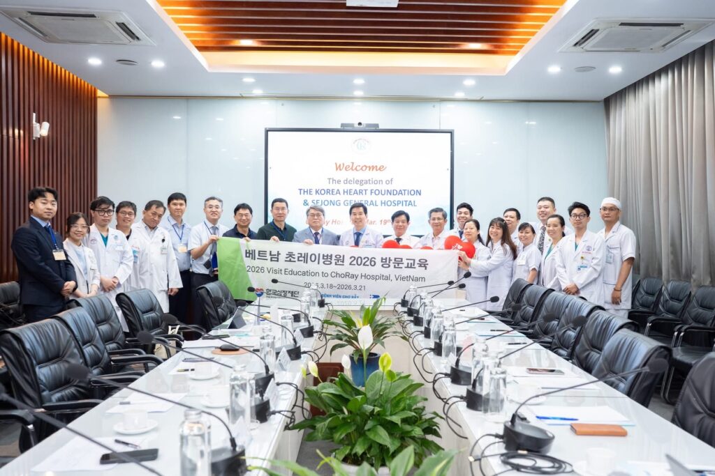 BỆNH VIỆN CHỢ RẪY HỢP TÁC ĐÀO TẠO CHUYÊN MÔN VỚI BỆNH VIỆN ĐA KHOA SEJONG CÙNG QUỸ TIM HÀN QUỐC (KHF)
