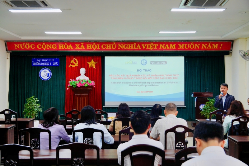 Hội thảo báo cáo kết quả nghiên cứu và triển khai chính thức phần mềm học bạ điện tử U-Folio trong đào tạo bác sĩ nội trú